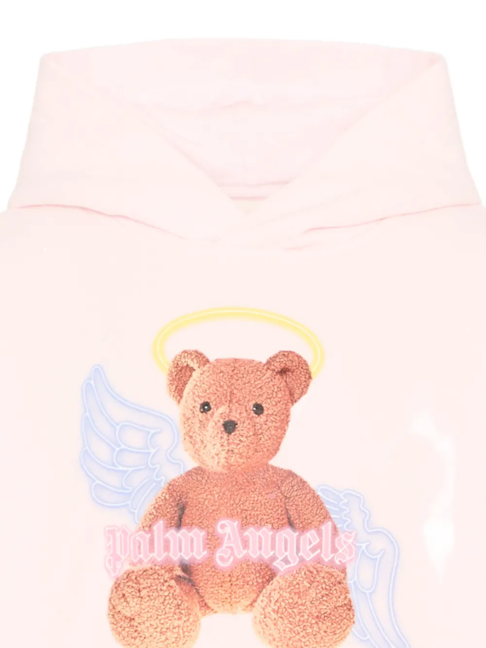 Palm Angels Kids Hoodie met teddybeerprint Roze