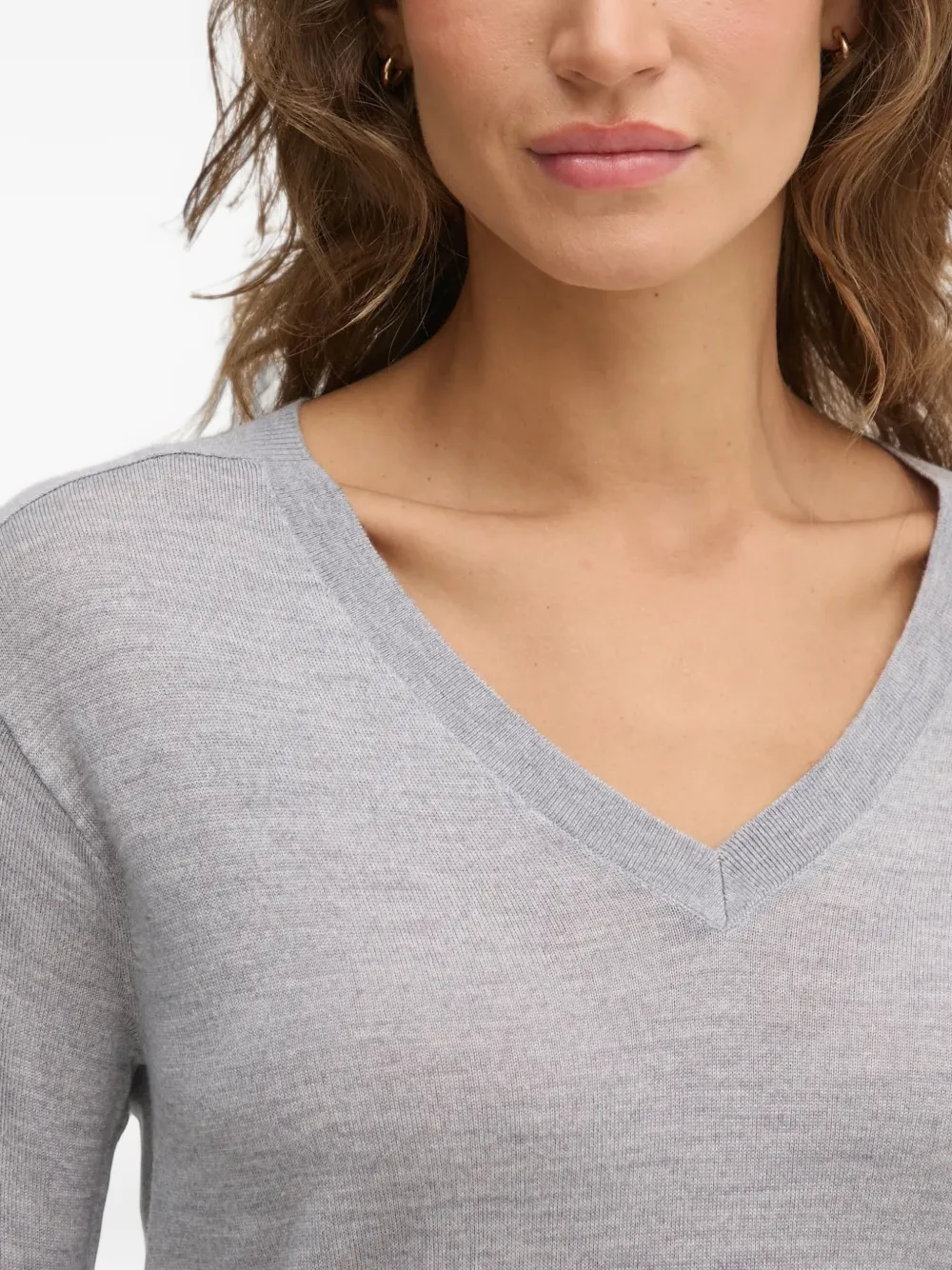 Benetton V-neck sweater Grijs