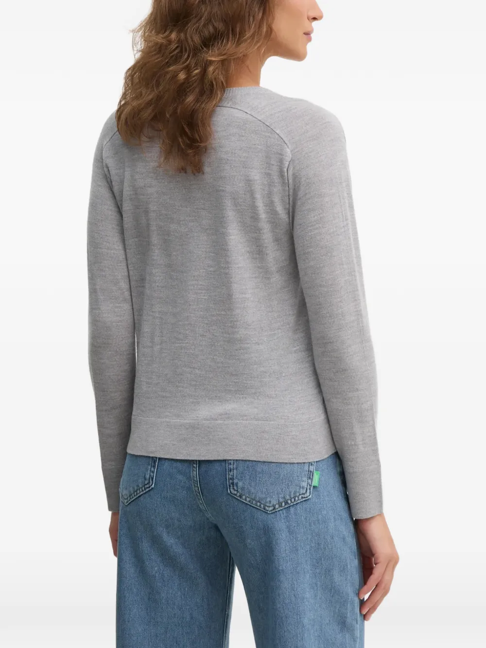 Benetton V-neck sweater Grijs