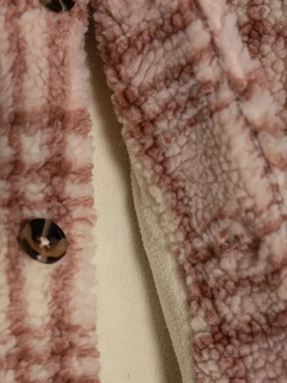 Benetton Geruit fleece jack Beige