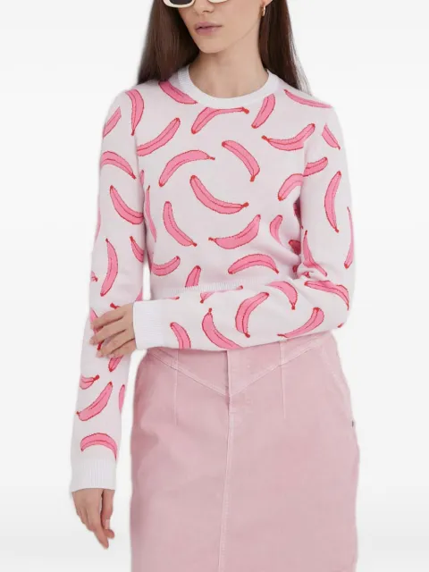 Benetton banana-print intarsia sweater