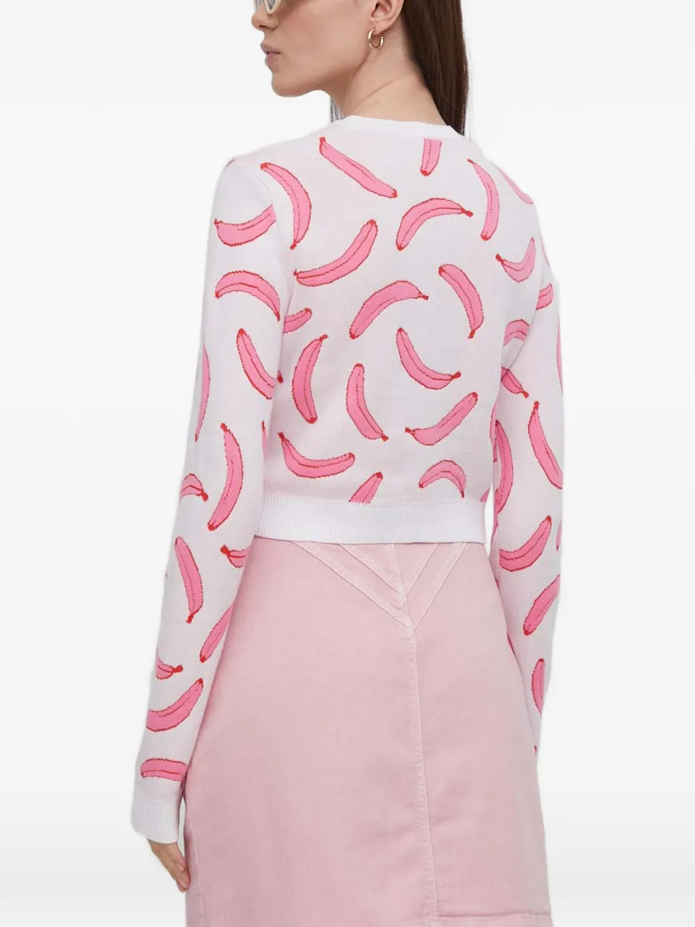 Benetton Trui met bananenprint Roze