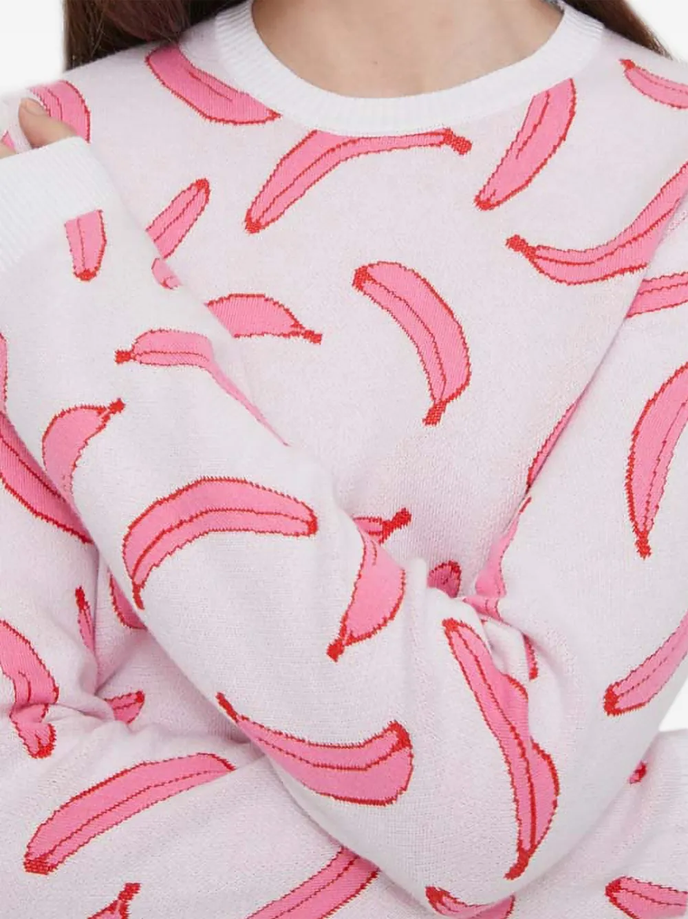 Benetton Trui met bananenprint Roze