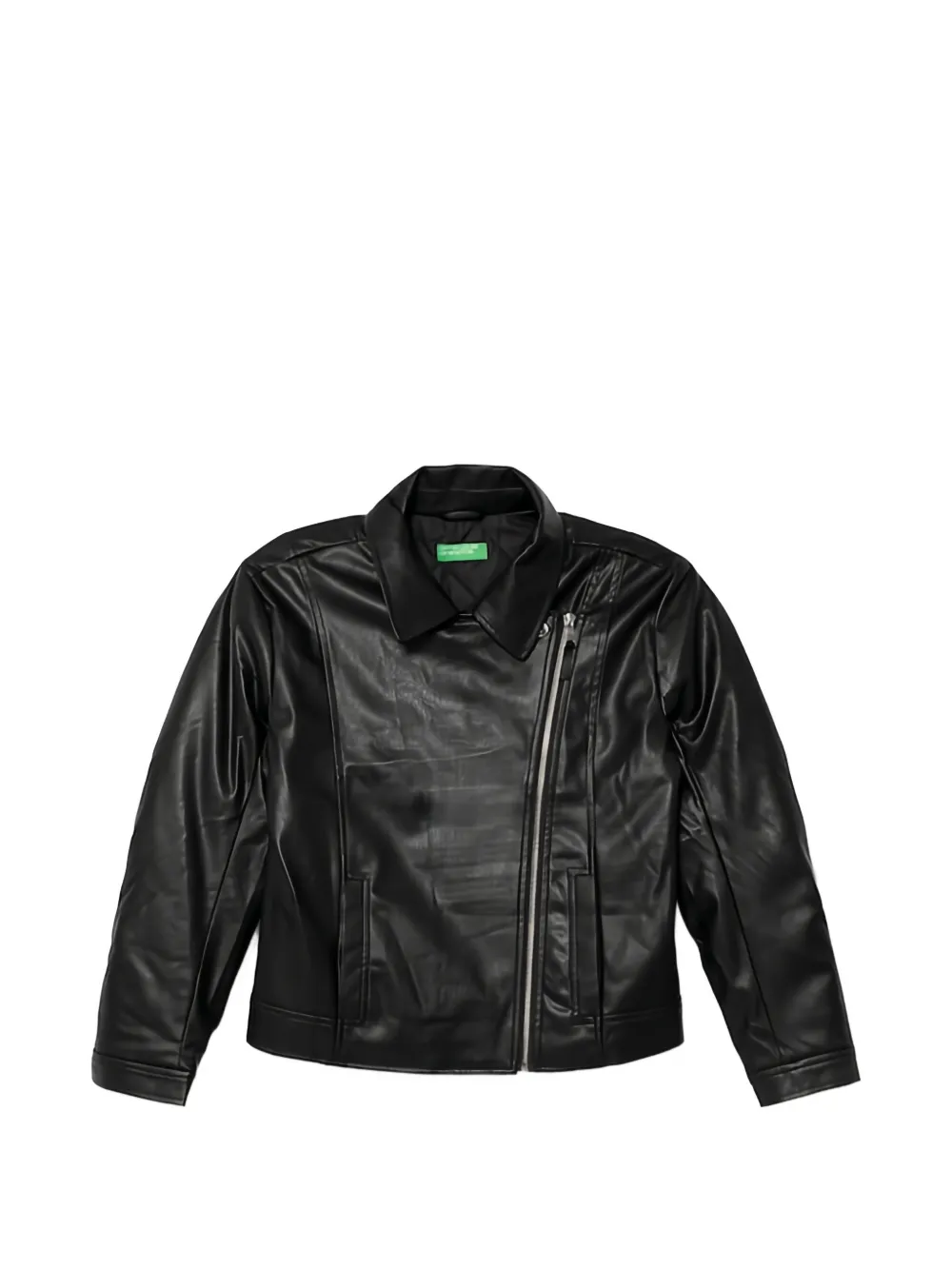 Benetton zip biker jacket - Nero