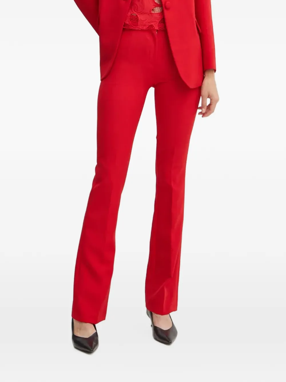 Silvian Heach Reif pressed-crease flared trousers · 40