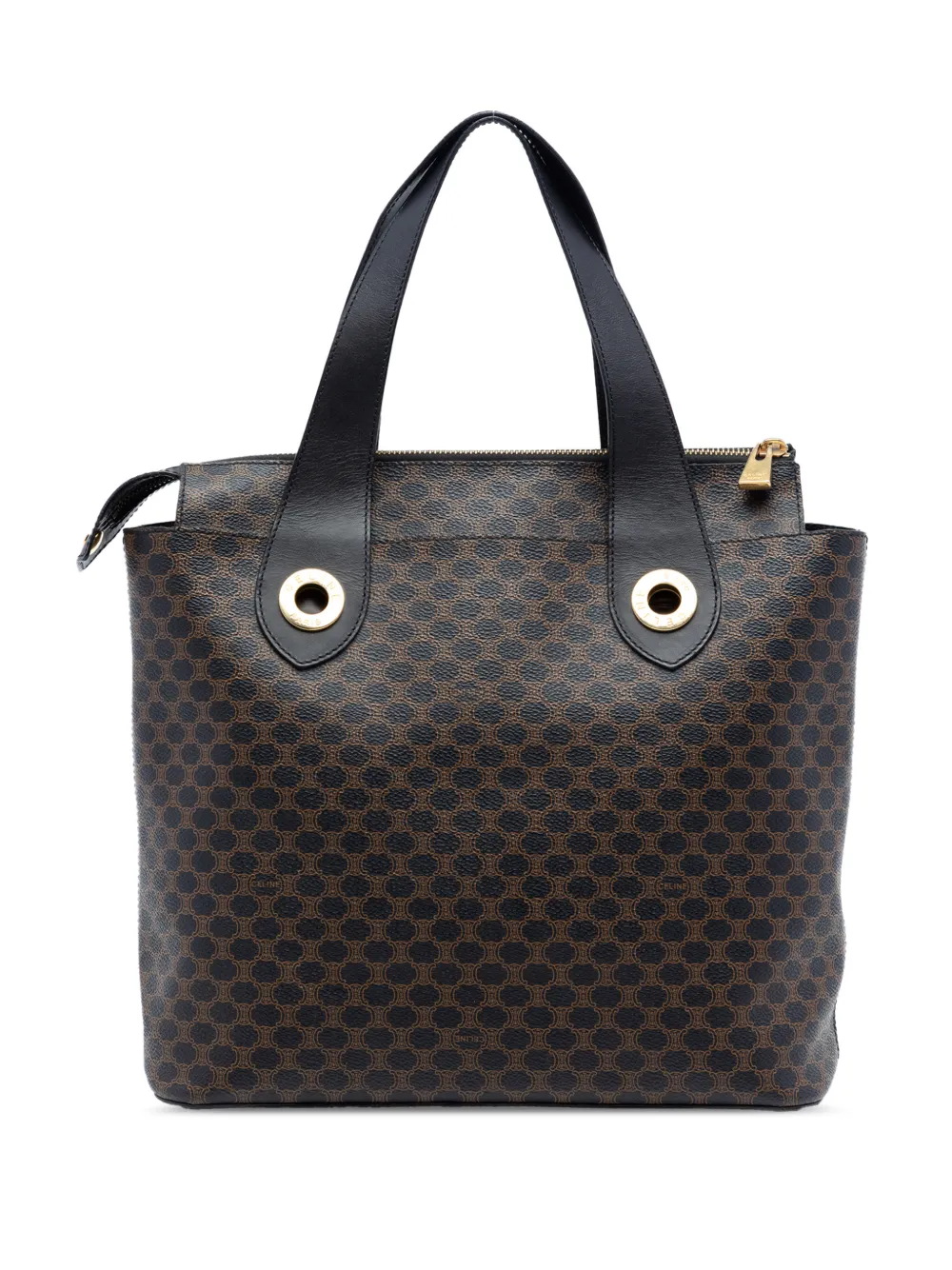 Celine Pre-Owned 20th Century Macadam Coated Canvas tote bag - Marrone