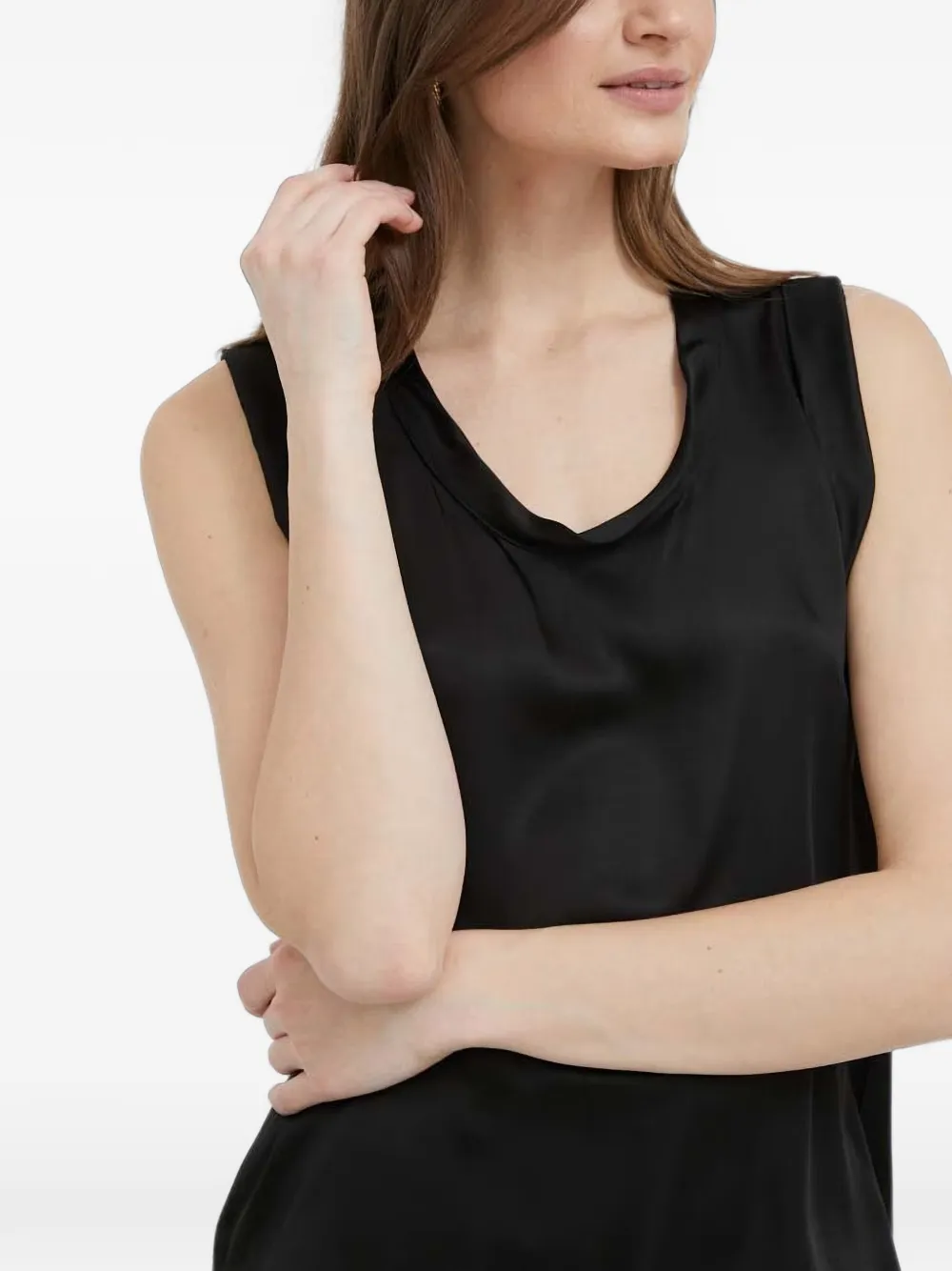 Sisley Shirt met ruches Zwart