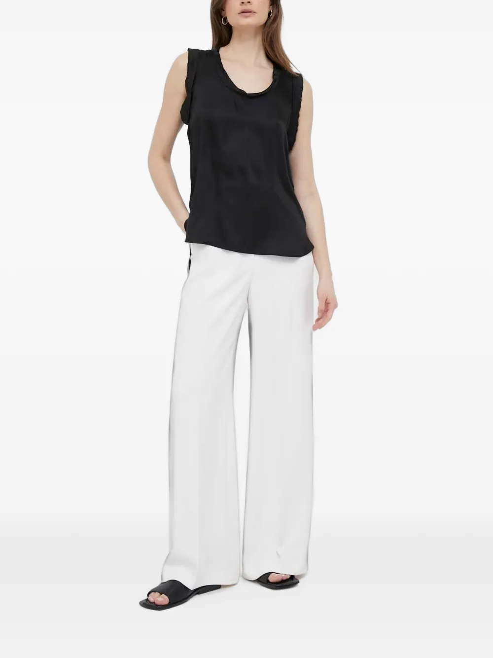 Sisley Shirt met ruches Zwart