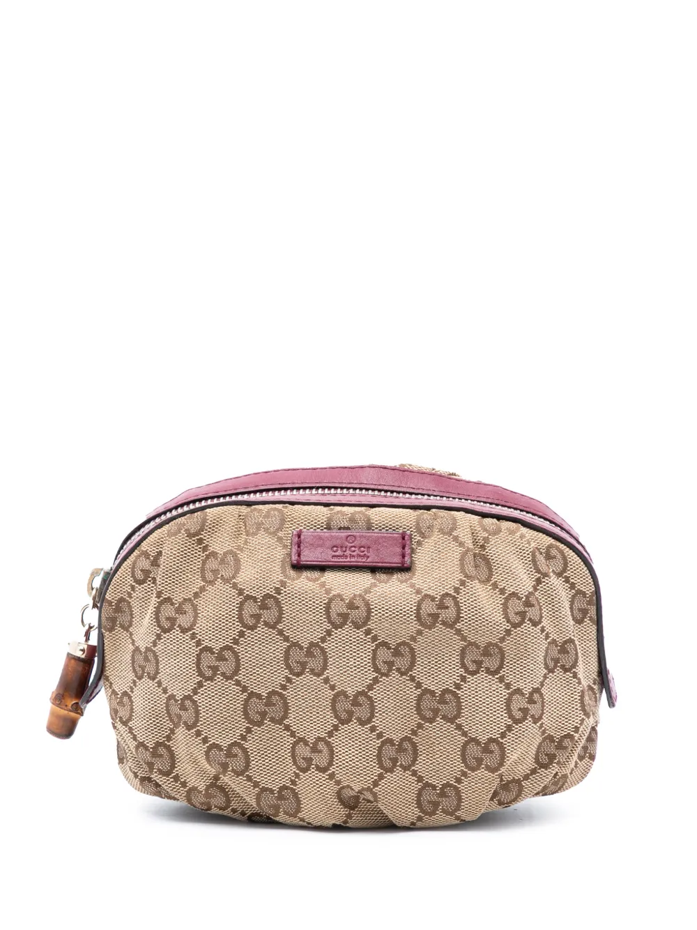 Gucci Pre-Owned 2000-2015 GG Canvas Bamboo pouch - Marrone