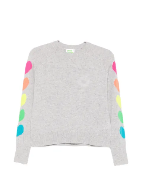 FROM FUTURE heart-intarsia raglan-sleeve sweater