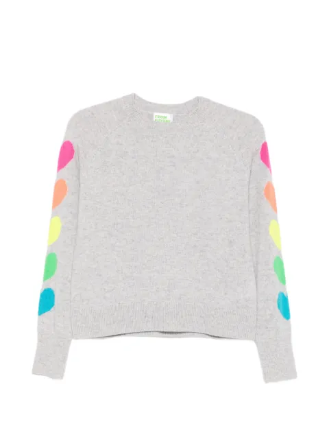 FROM FUTURE heart-intarsia raglan-sleeve sweater