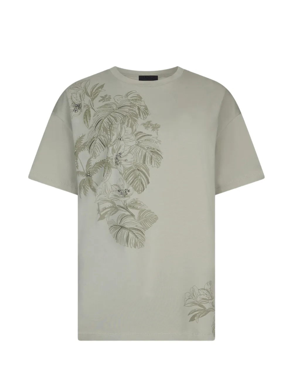LIU JO beaded-embellishment T-shirt - Grün