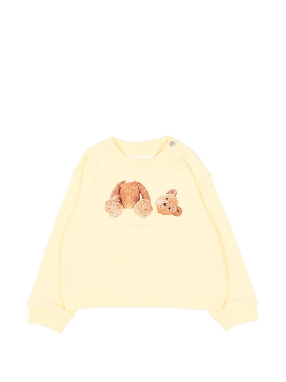 Palm Angels Kids bear-print sweatshirt - Giallo
