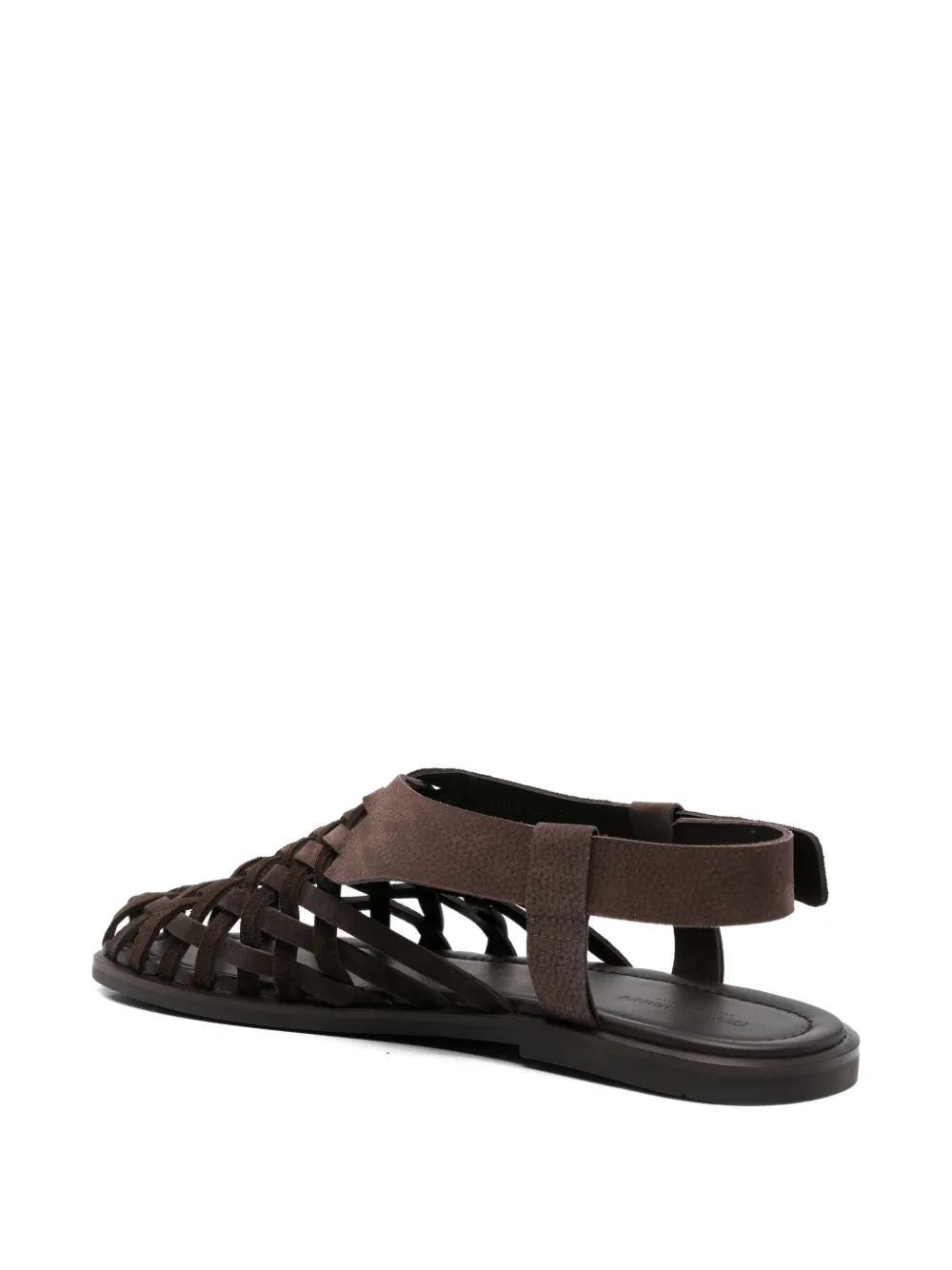 Giorgio Armani woven strap sandals Bruin