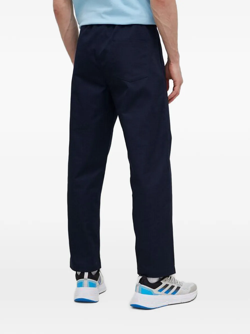 Champion logo-detail straight-leg trousers Blauw