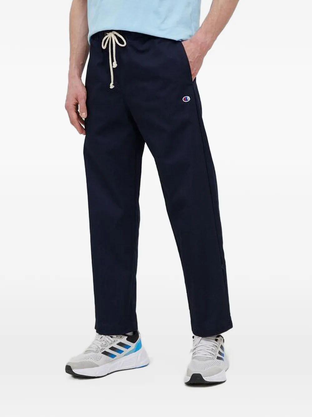 Champion logo-detail straight-leg trousers - Blau