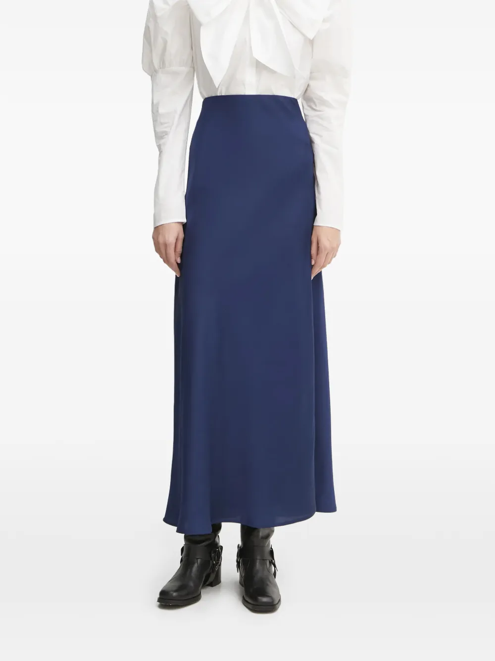 Bruuns Bazaar Acacia Joanelle zip-fastening maxi skirt - Blu