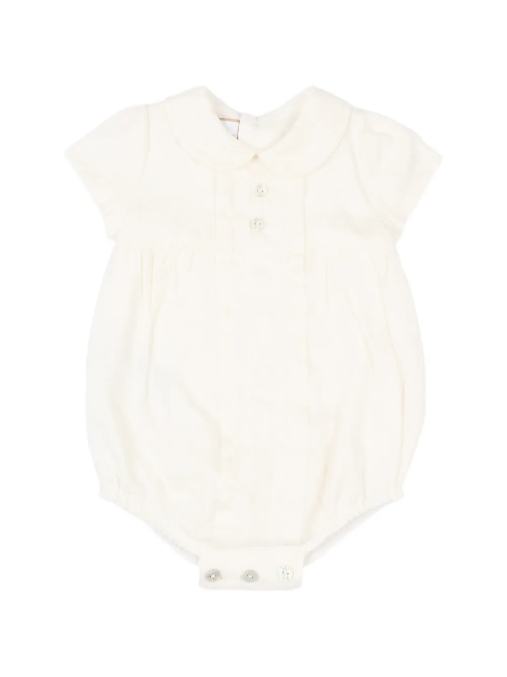 Paz Rodriguez collared linen babygrow - Toni neutri