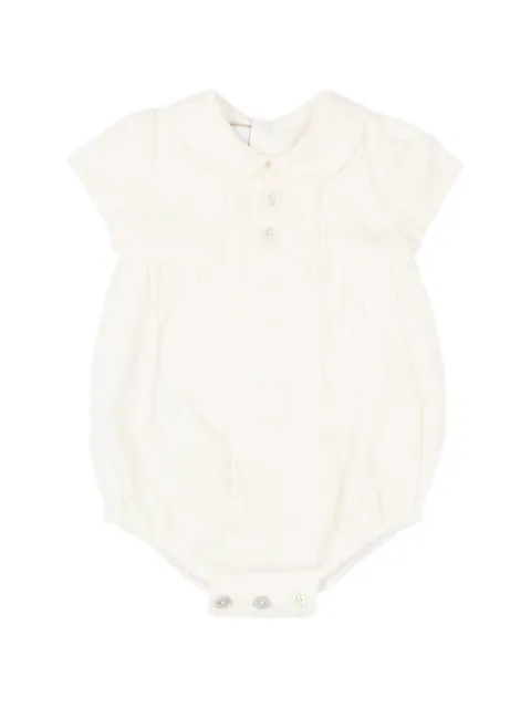 Paz Rodriguez collared linen babygrow