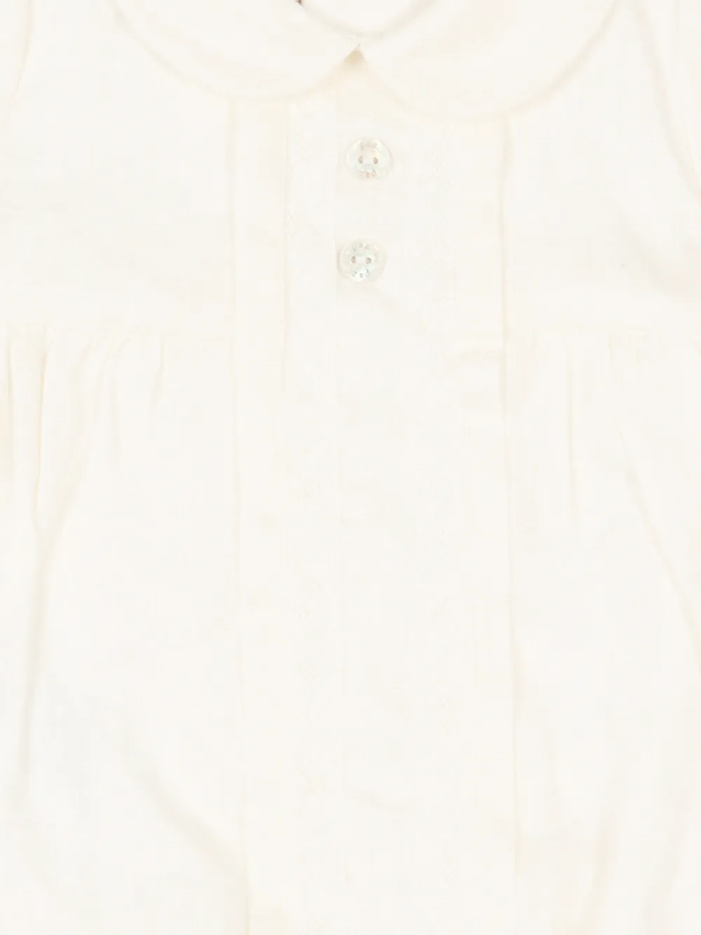  Paz Rodriguez Collared Linen Babygrow - Neutrals 