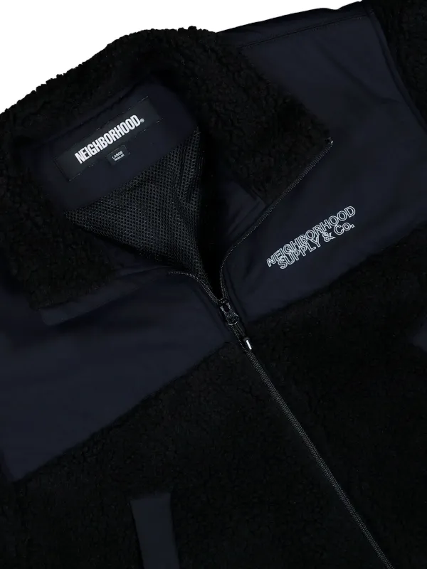 Neighborhood Fleece zip-up Jacket | Black | FARFETCH JO