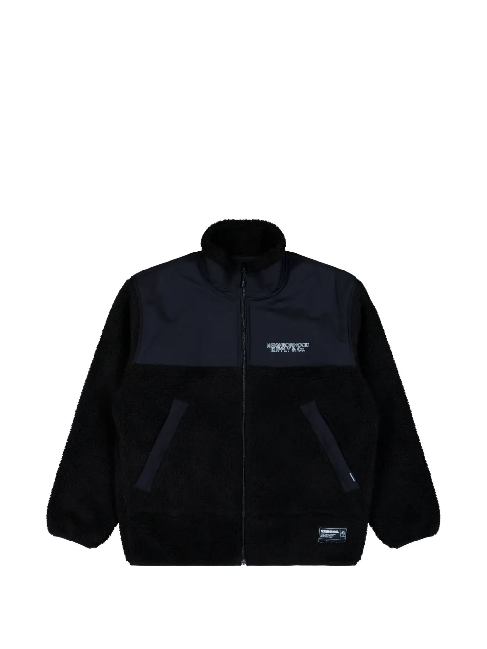 Neighborhood Fleece zip-up jacket - Schwarz