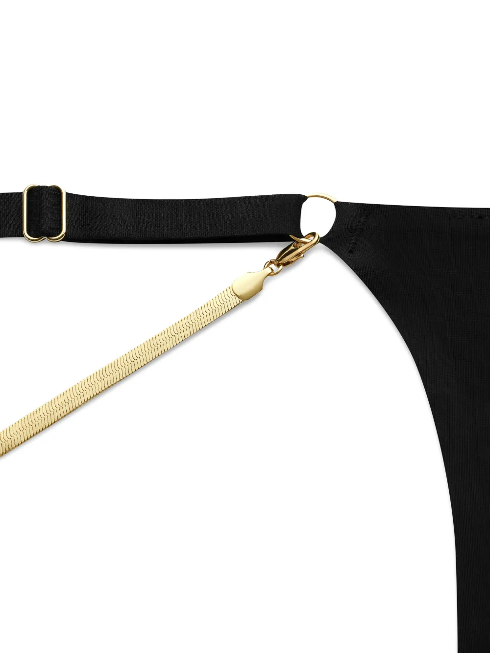 Maison Close chain-string thong Zwart