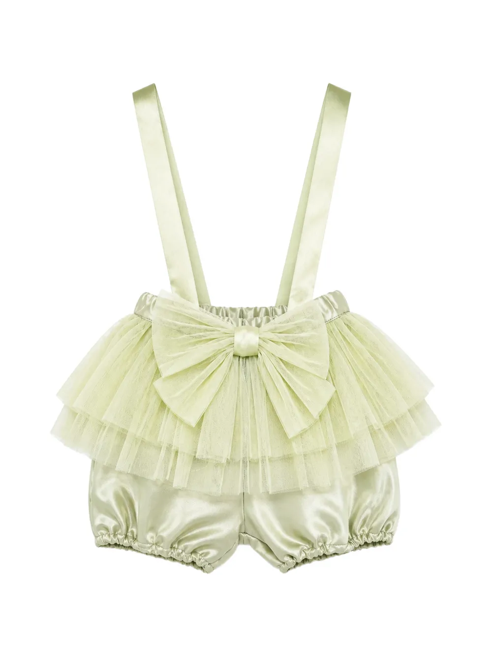 alapage tulle-trimmed ruffled bloomers - Verde
