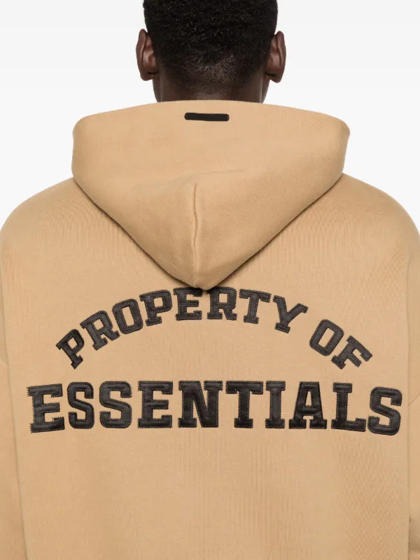FEAR OF GOD ESSENTIALS half-zip Hoodie | Neutrals | FARFETCH SG