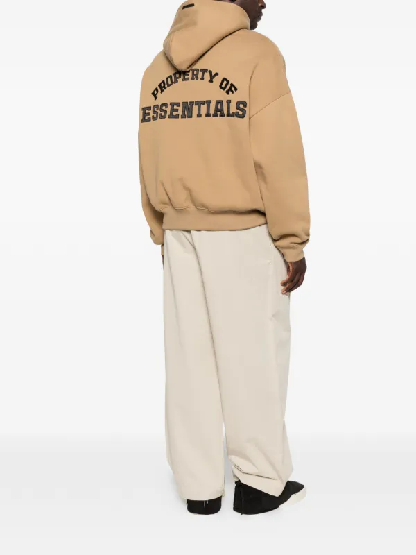 FEAR OF GOD ESSENTIALS half-zip Hoodie | Neutrals | FARFETCH SG