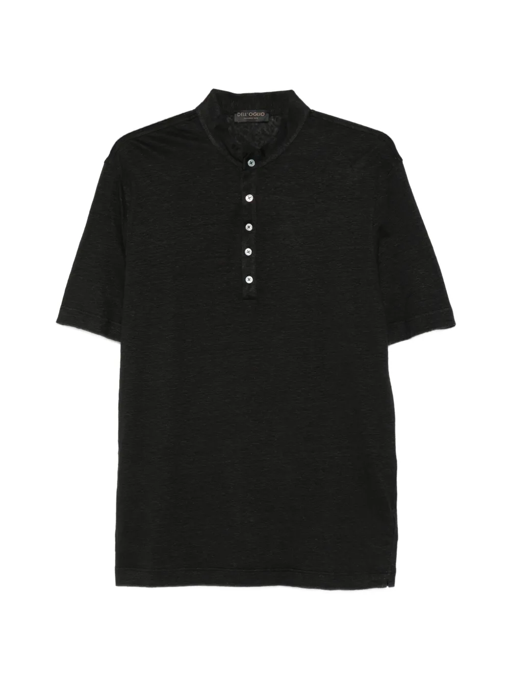 Dell'oglio Camicia a maniche corte con bottoni - Nero