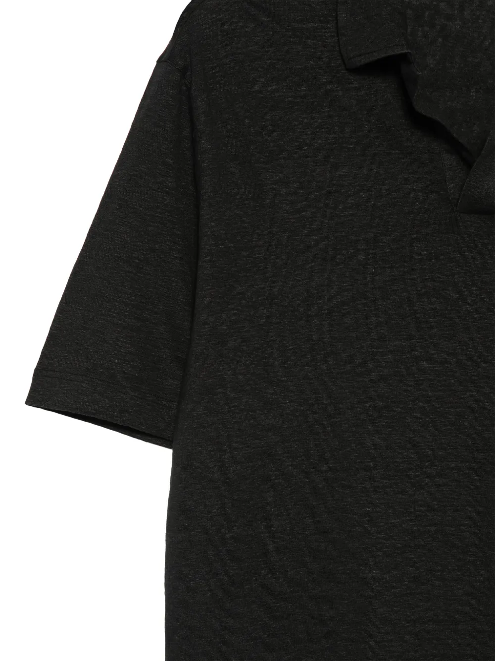Dell'oglio T-shirt met V-hals Zwart