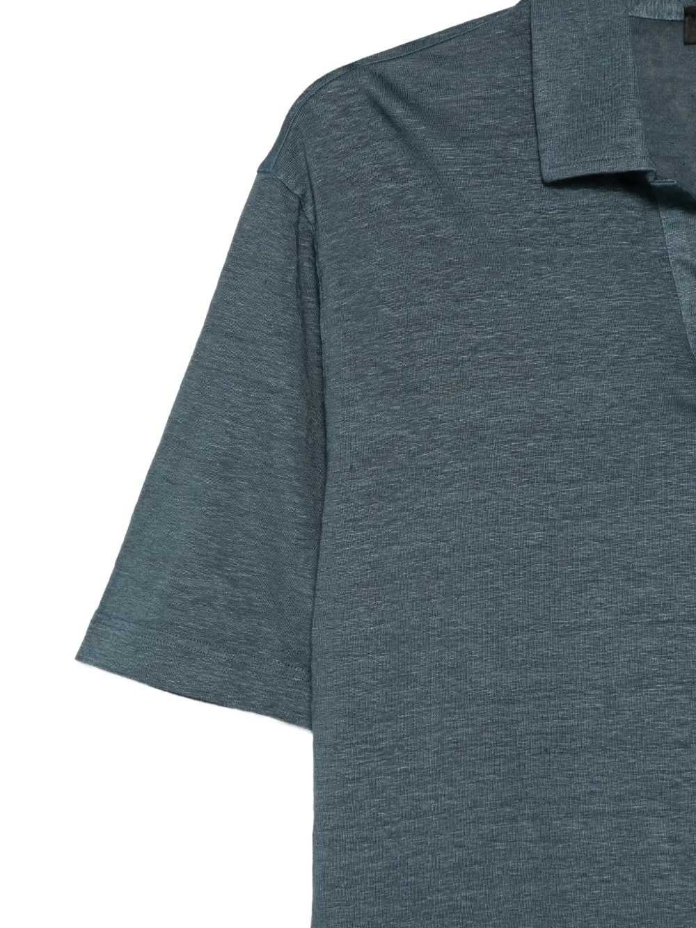 Dell'oglio T-shirt met V-hals Blauw