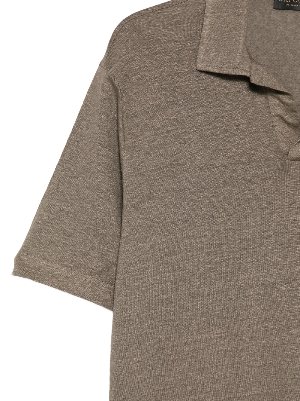 Dell'oglio T-shirt met V-hals Bruin