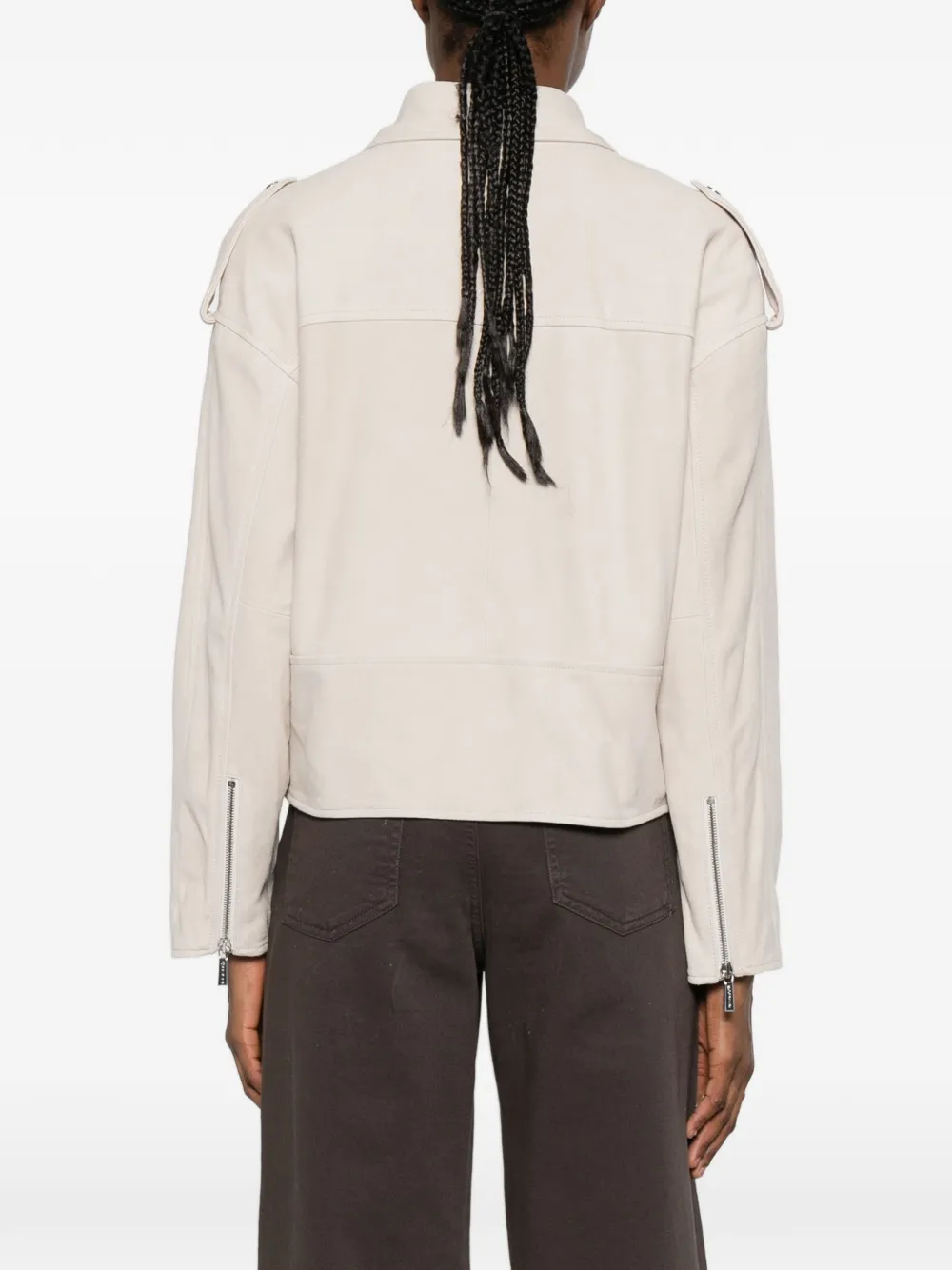 Moorer Loette jack met rits Beige
