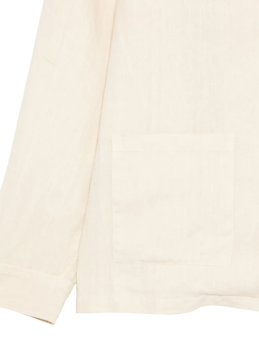 Dell'oglio Linnen overhemd met knopen Beige