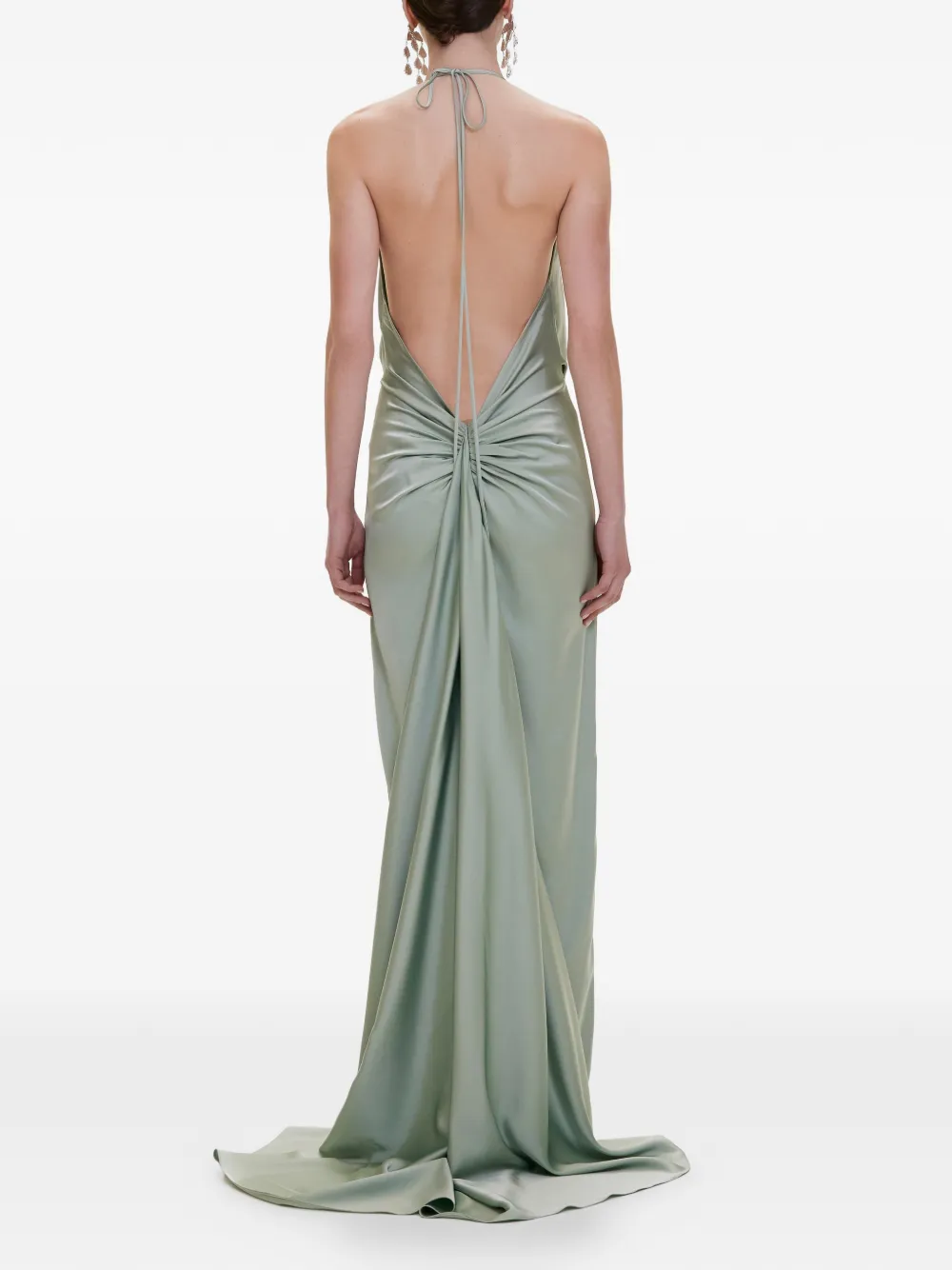 V:PM ATELIER Lily mouwloze maxi-jurk Groen