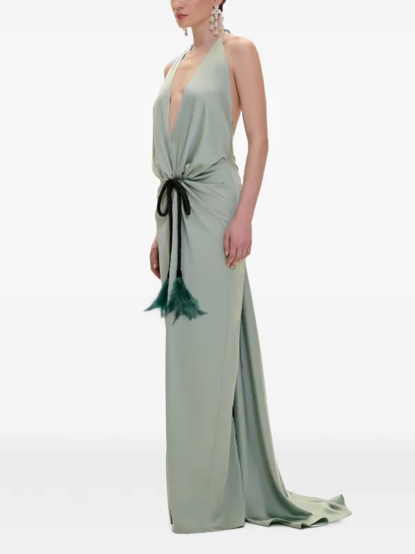 green lily dress V:PM ATELIER Sleeveless Gown | collection:deal-daze