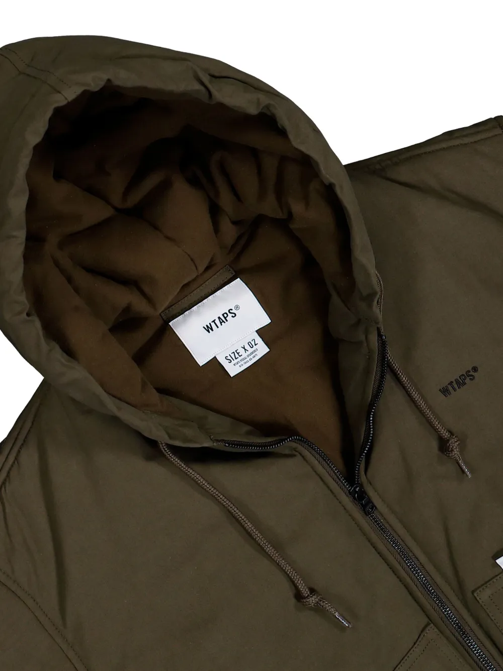  Wtaps Veste En Coton à Capuche D00m - Marron 