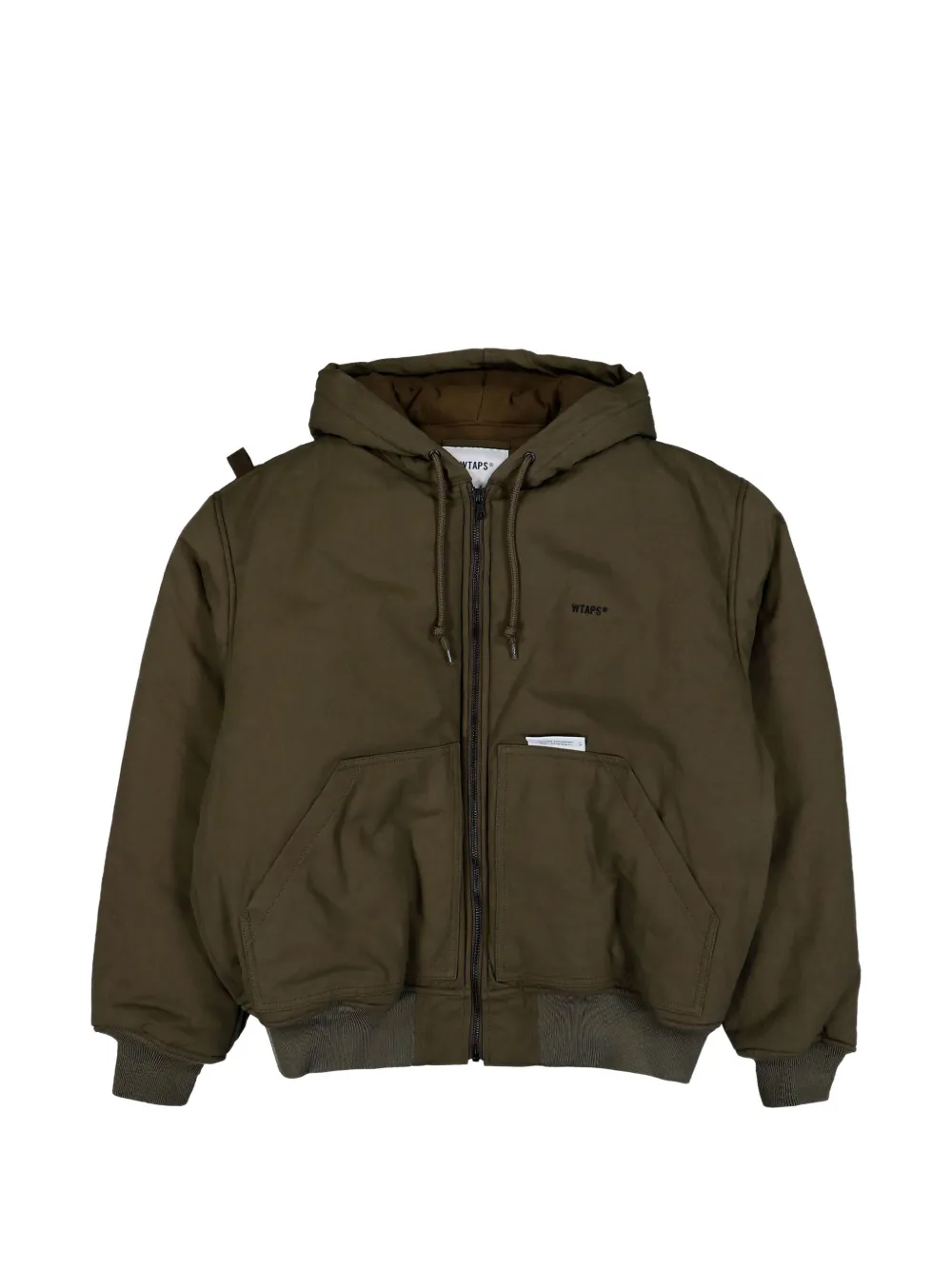 Wtaps D00m Hooded Cotton Jacket In Green