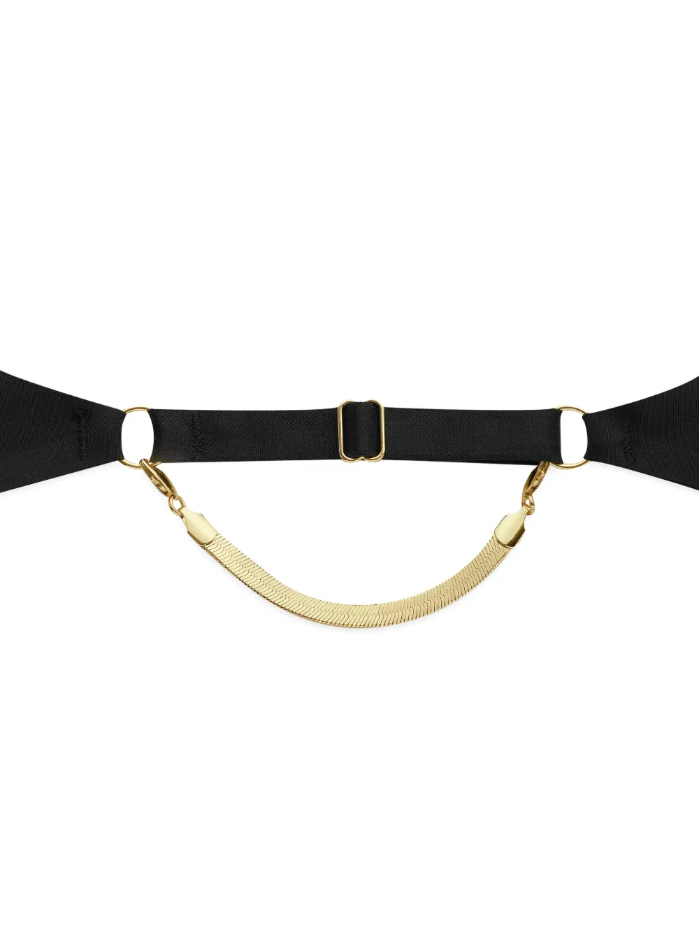 Maison Close Body met lange mouwen en ketting Zwart
