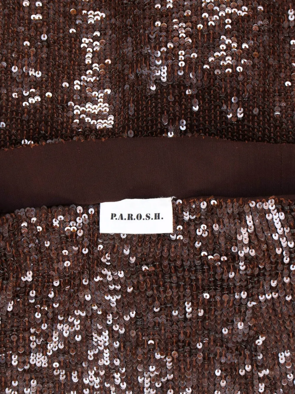 P.A.R.O.S.H. Rok met pailletten Bruin