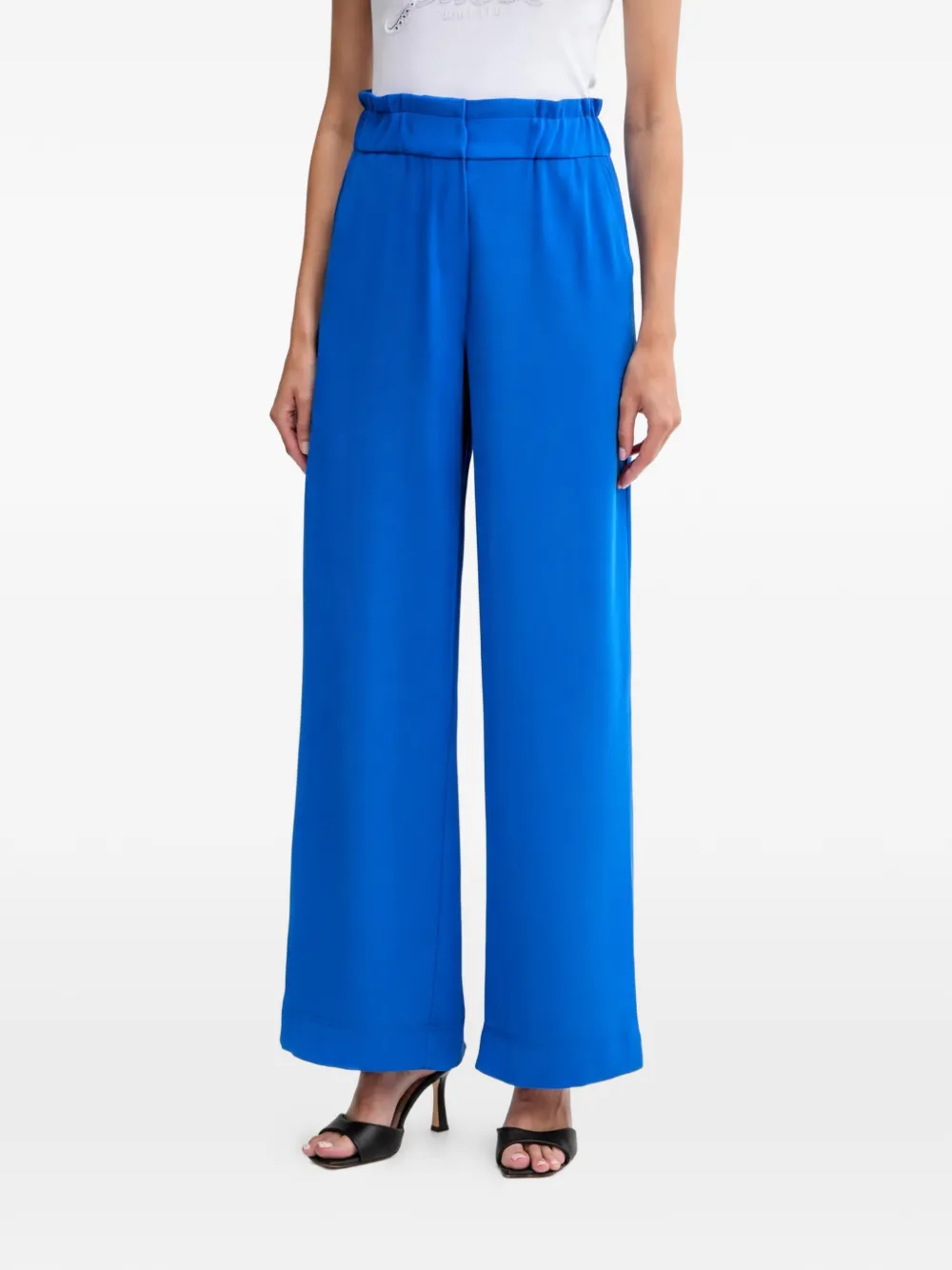 Morgan elastic-waist trousers - Blu