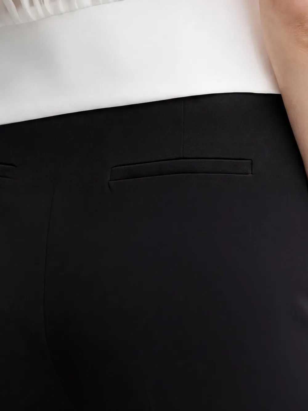 Morgan Poya broek met wijde pijpen Zwart