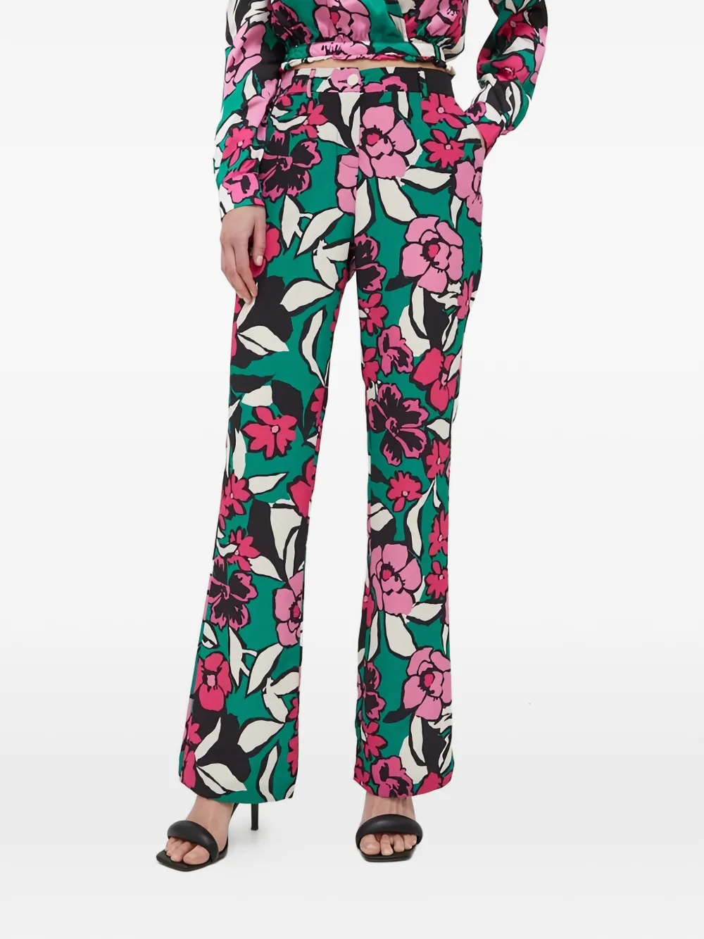 Morgan floral trousers - Grün