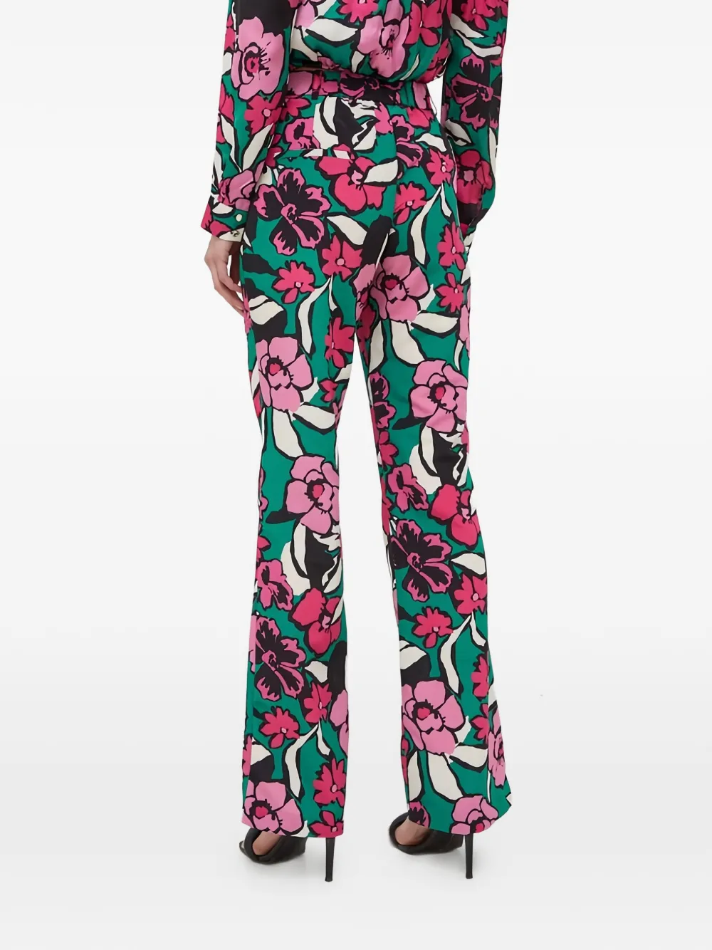 Morgan Broek met bloemen Groen