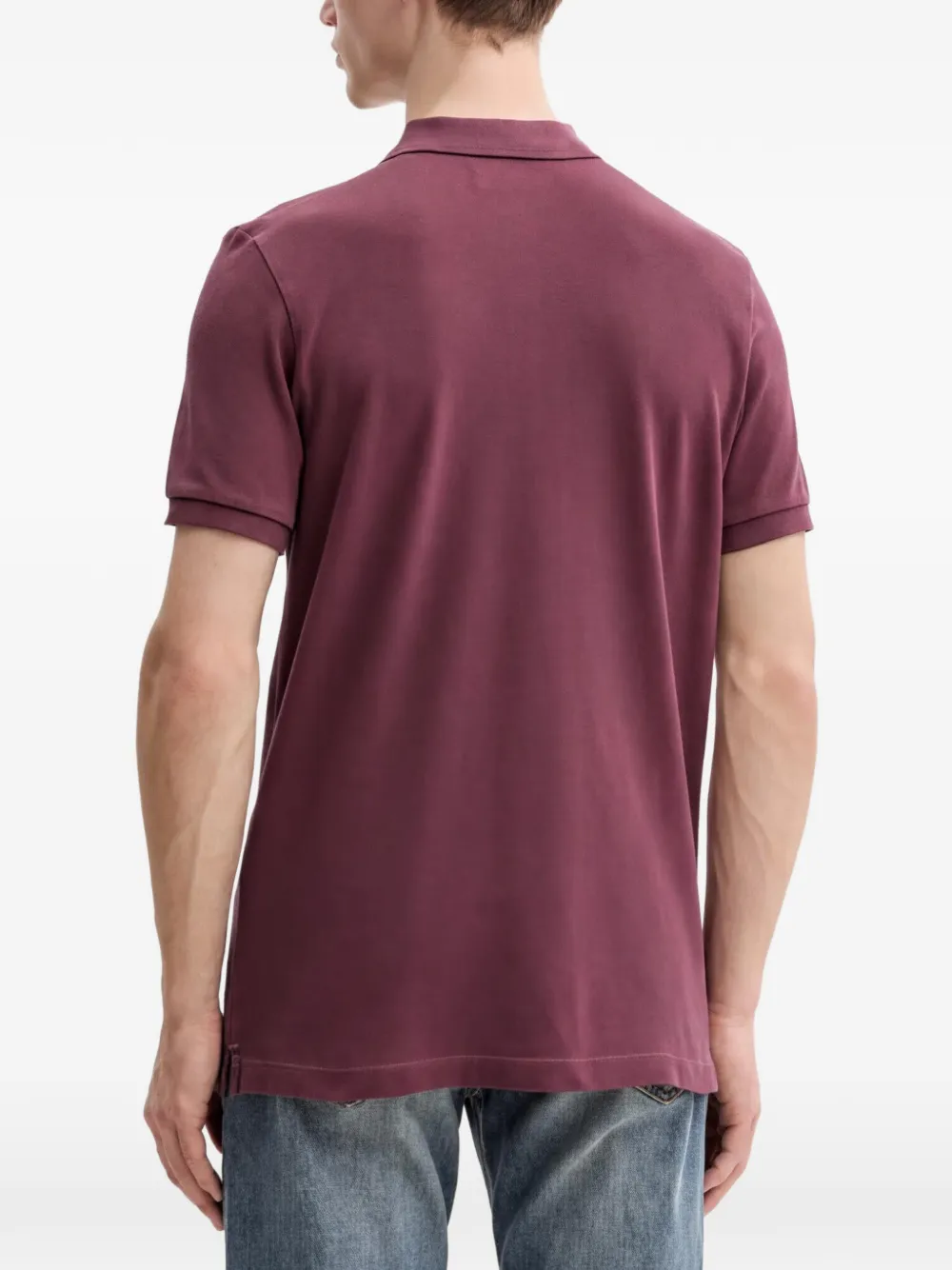 Marc O'Polo Poloshirt met knopen Rood