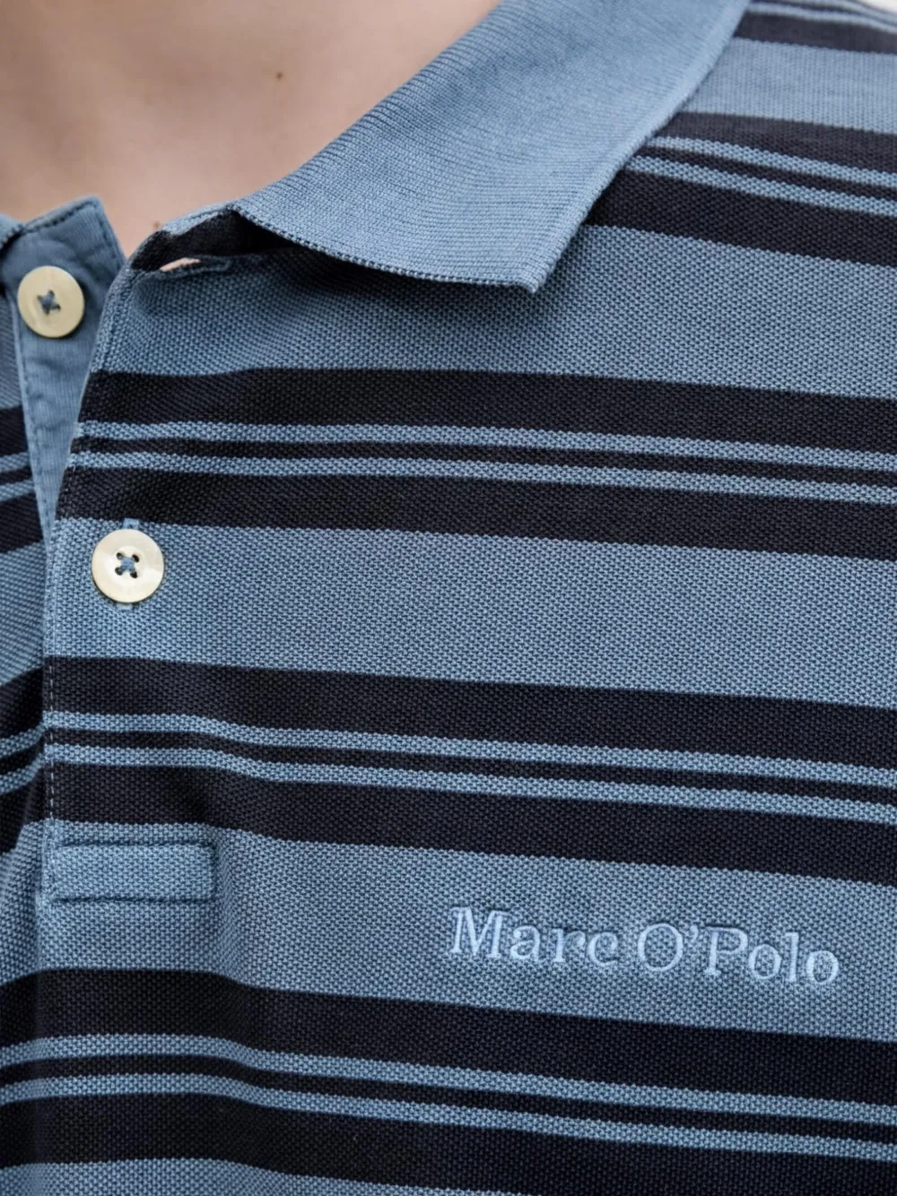 Marc O'Polo Gestreept poloshirt Blauw