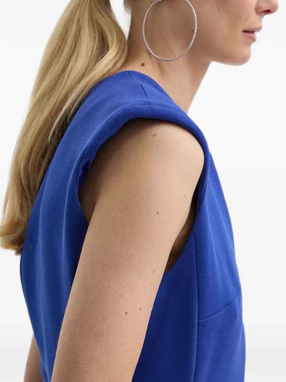 Morgan Mini-jurk met V-hals Blauw