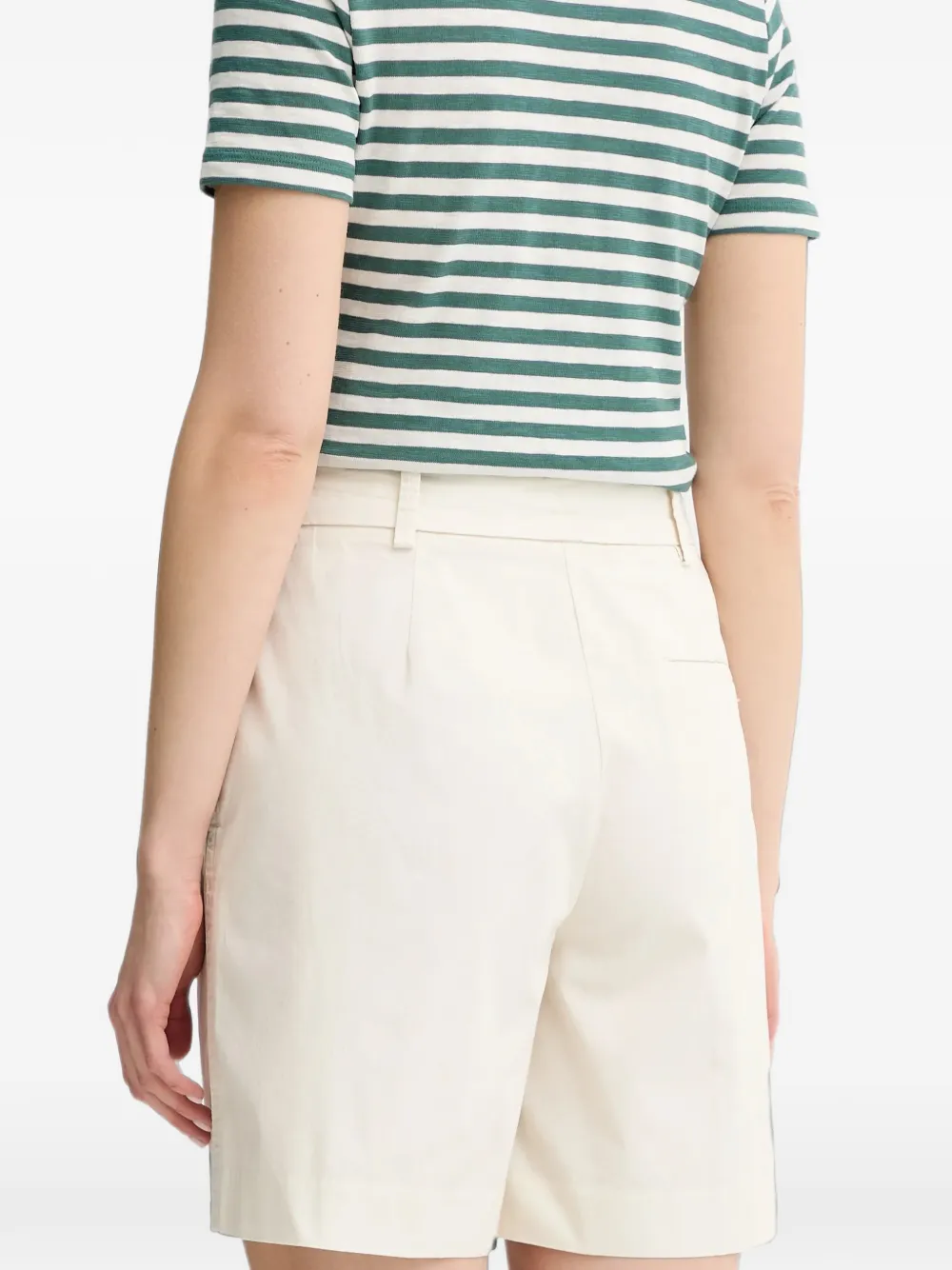 Marc O'Polo Shorts met riemlussen Beige